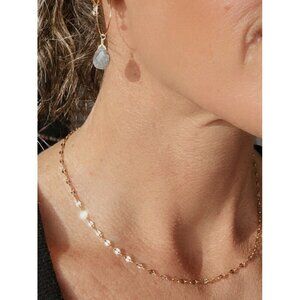 Dainty Gold Sparkle Chain Delicate Sparkly Gold Necklace Layering Necklace Chain